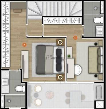 Apartamento Duplex Com 2 Dormitórios À Venda, 103 M² Por R$ 1.080.000,00 - Batel - Curitiba/pr - Ad0102