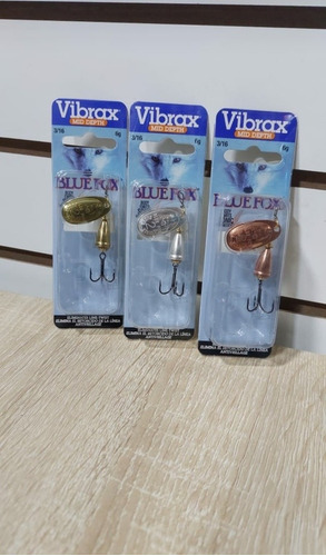 Pack Cucharillas De Pesca Spinner Vibrax N2