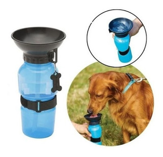 Perros Accesorios Botella de Agua Para Perros 500ml Colapz Verde Botella Agua Perro con Dispensador Bolsas Cacas Perro