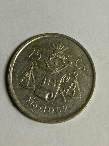 Moneda De Mexico De 25 Centavos De 1952 Envió Gratis