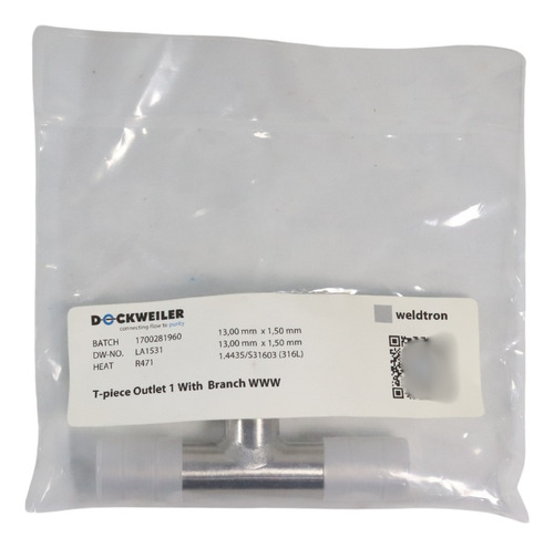Pieza En T Con Salida 1 Derivación Www 1700281960 Weldtron