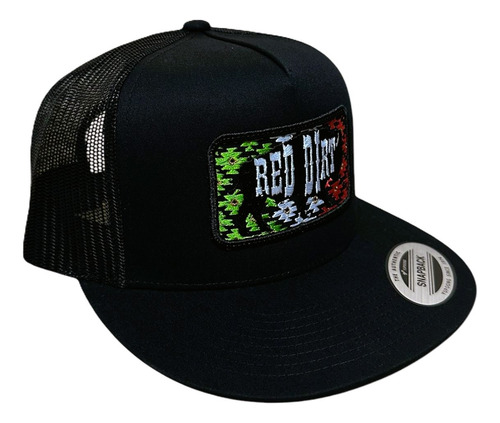 Gorras Yupoong Diseño Vaquero Bordado Frontal Y Lateral 3d Red Dirt/mex25 Ajustable Bordado 3d