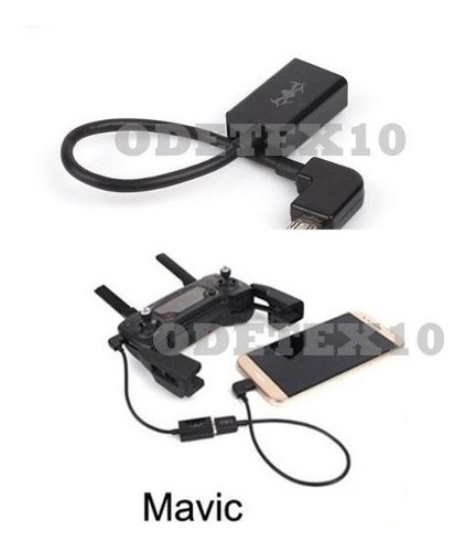 Imagem 1 de 1 de Dji Mavic Pro Drone Adaptador Extensor Cabo Usb iPad iPhone