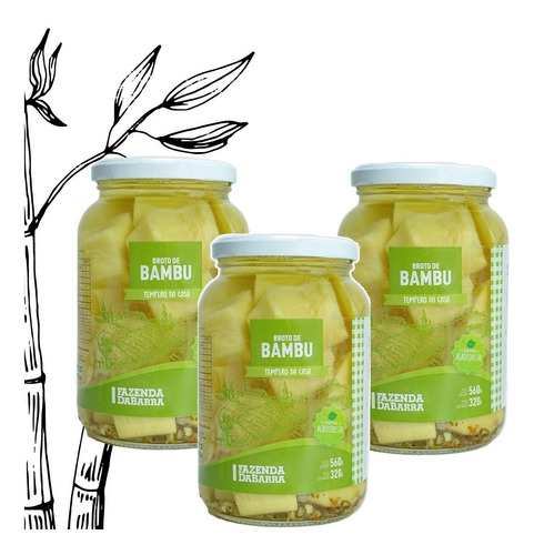 Broto De Bambu Sabor Da Casa 3 Conservas Produto Vegano