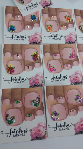 Película 3d Com Jóias Para Os Pés (kit Com 20 Cartelinhas)