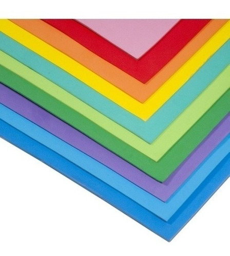 Goma Eva Plancha De 40x60cm Color Liso Pack X10