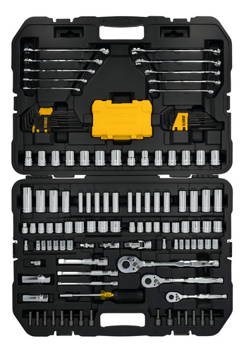 Conjunto de ferramentas mecânicas Dewalt Dwmt45 de 155 peças
