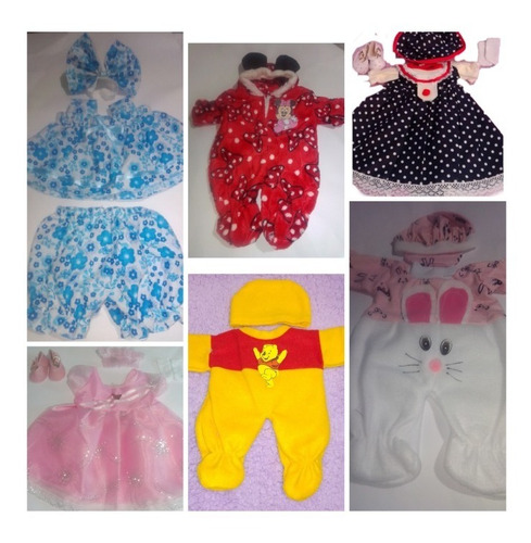 5 Pzas Ropa Para Muñeco Bb Prematuro Little Mommy Baby Nenuc