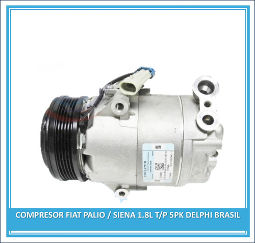 Compresor Fiat Palio / Siena 1.8l T/p 5pk Delphi