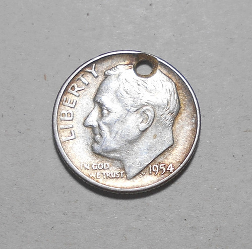 Estados Unidos 1 Roosevelt Dime 1954 - Plata - Km#195 Oferta