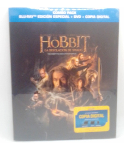 El Hobbit La Desolación De Smaug / Bluray + Dvd Combo/ Nuevo