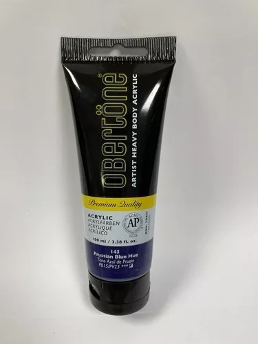 Tubo Pintura Acrilica Profesional Obertöne Heavy Body 100ml Color 143 Tono Azul De Prusia