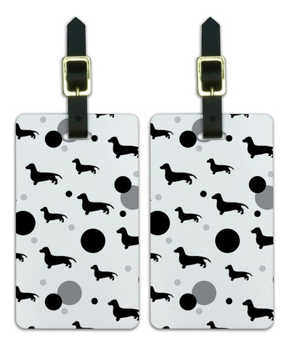 Graphics & More Dachshund Wiener Perro-silueta Blanca Negra,