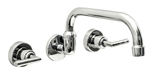 Griferia Cocina Aqualaf 9003 Aukan Lever Pared Embutir P