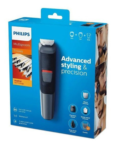Imagen 3 de 6 de Cortapelo Y Barba Philips Mg5730/15 Resistente Al Agua Kirko