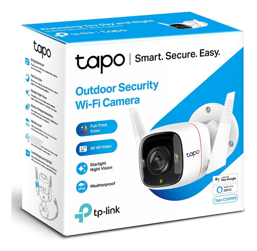 Cámara Tp-link Tapo C320ws 3mp Wi-fi Exterior Full Color 