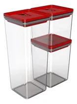 Comprar Set Juego 3 Potes Recipientes Herméticos Unitermi En Caja 5l