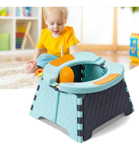 - Asiento De Entrenamiento For Ir Al Baño Plegable Azul