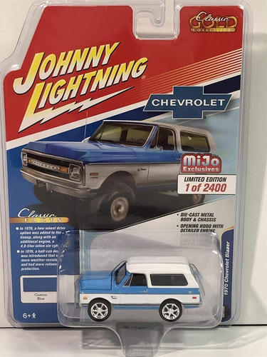 Johnny Lightning 1970 Chevrolet Blazer E/1:64 Mide 6,5 Cm