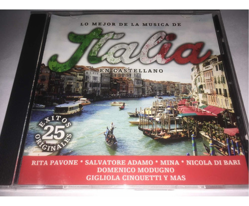 La Mejor De La Música De Italia En Castellano Cd Nuevo