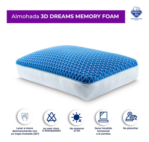 Almohada De Memory Foam Spring Air, 3 Dreams Estandar Sp