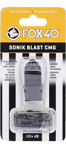 Silbato Oficial Fox 40 Sonik Blast Cmg With Separable Cordon