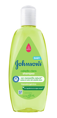 Shampoo Para Bebé Cabello Claro Manzanilla 400ml Johnson's®