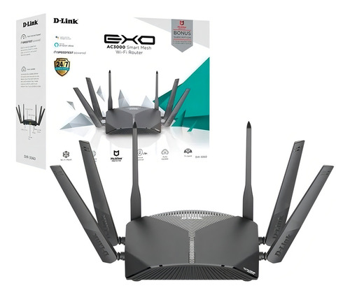 Roteador D-Link EXO preto
