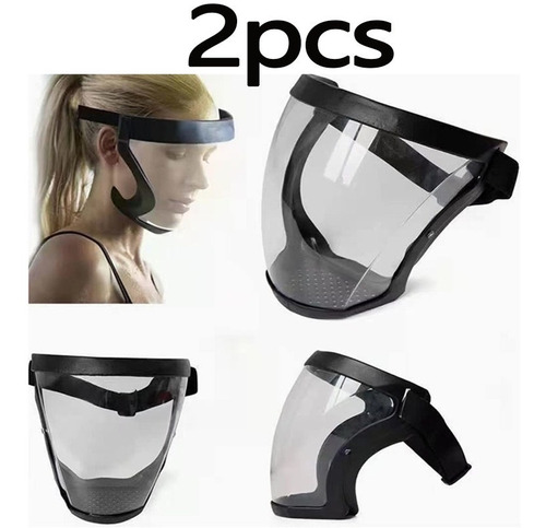 2 Máscaras De Seguridad Industriales Transparentes+filtro De