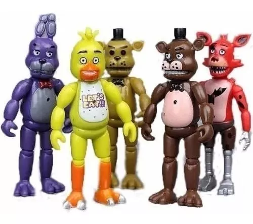 Five Nights At Freddy's Foxy Bonnie Kit 5 Personagens