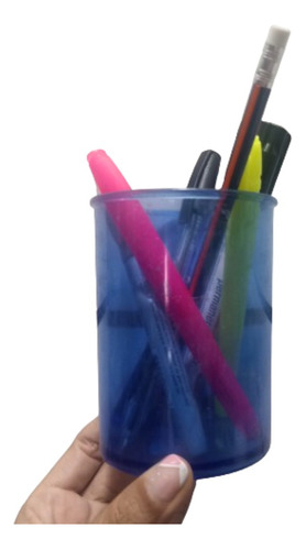 Porta Lapiz Portalapiz  Colores Plastico Traslucidos Colores