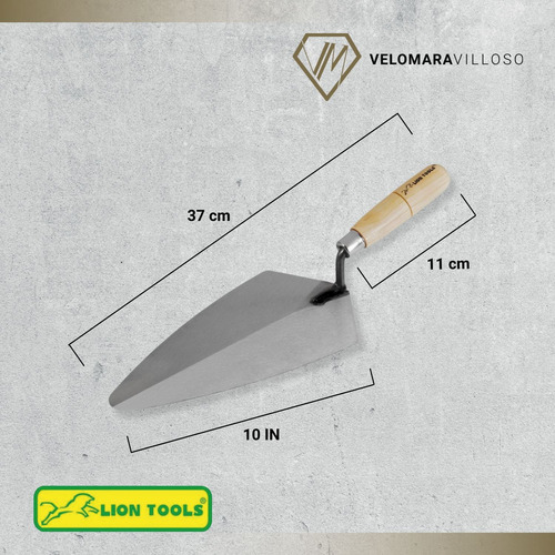 Cuchara Para Albañil Filadelfia 9 Pulgadas Mango Madera