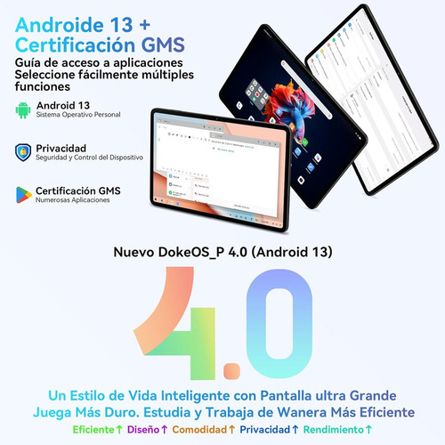 A Tableta Con Funda Blackview Tab18, 256 Gb + 24 Gb De Ram,