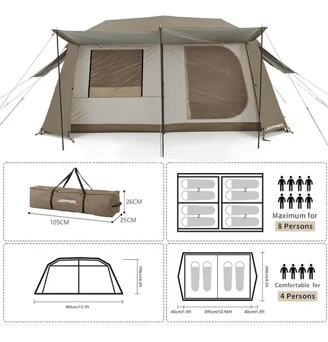 Joyfox Barraca Family Luxe 10-15 Pessoas Automática Tenda Familiar