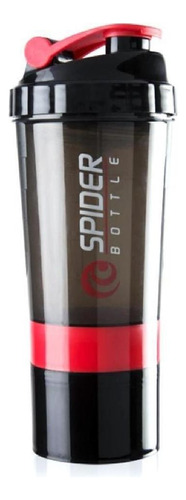 Coqueteleira Shaker 500ml Spider Bottle 3 Divisões Academia