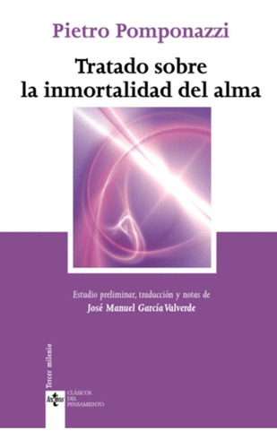 Libro Tratado Sobre La Inmortalidad Del Alma