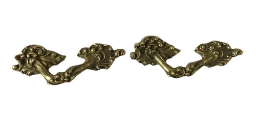 Puxador Colonial Bronze Móveis Gavetas Guarda Roupas Par