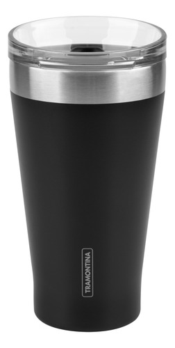 Vaso Térmico Tramontina Exata En Acero Inoxidable Negro