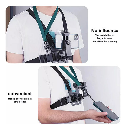 Soporte Para Celular Y Camara Gopro Tipo Pechera