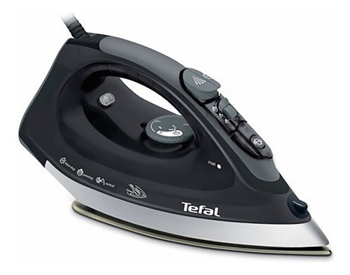 Plancha a vapor T-fal FV3767 Prima color negro con suela antiadherente