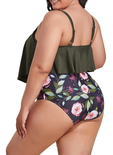 Imagen 2 de 3 de Bikini Tiro Alto Valhalla Floral Cargo