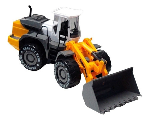 Tractor Pala Mecanica Excavadora A Friccion 30 Cm - 11294 Color Naranja