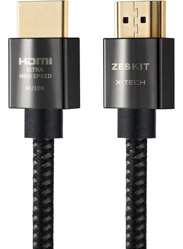 Zeskit X-tech 48gbps Cable Hdmi De Ultra Velocidad 8 Pies, 8