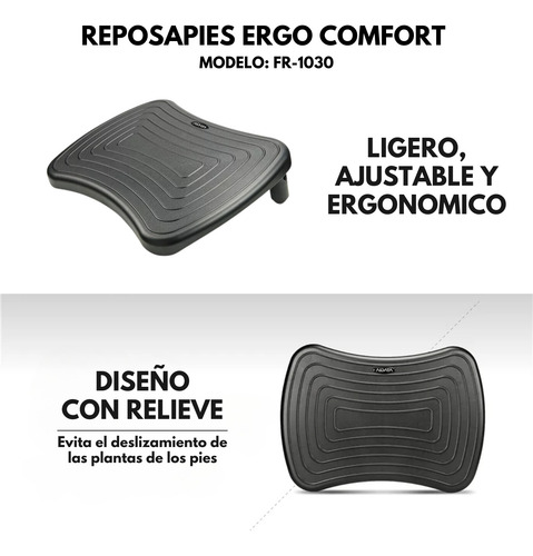 Reposa Apoya Pies Oficina Escritorio Pc Ergonomico Altura