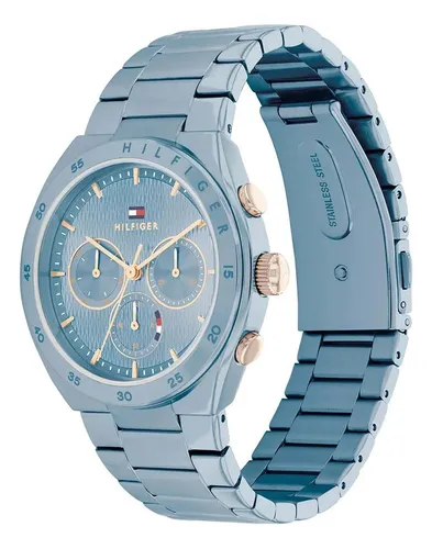 Reloj Tommy Hilfiger Carrie Mujer Multifuncion Azul Acero!