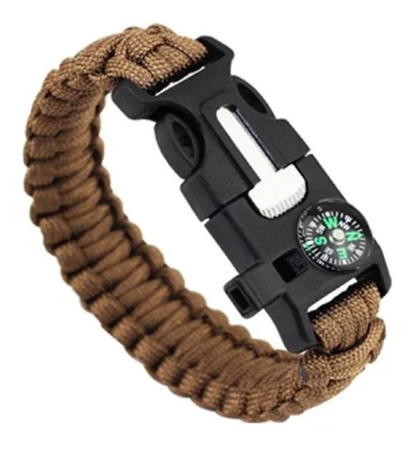 Pulsera Paracord Treking Y Escalada Supervivencia 5 En 1