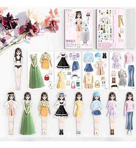 Magnetic Up Paper Doll Magnet, Juegos De Vestir, Vestido De