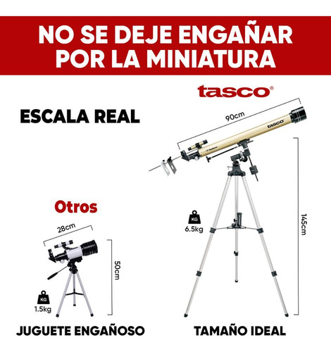 Telescopio Astronómico Tasco Luminova 900x60 C Mirilla 6x24