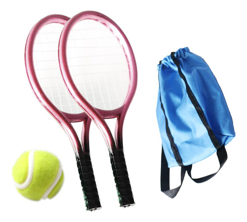 Mini Decoración De Tenis, Kit De Tenis En Miniatura, Rosa
