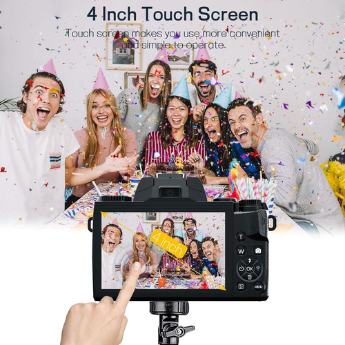 Cámara Digital Nikicam 4k 64mp Wifi Vlogging Con Pantalla Tá